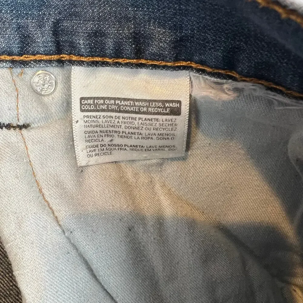 Levis 505 Jeans Mens 36x30 Blue Regular Straight Mid Rise Medium Wash‎ Denim
